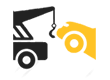 Car towing service vehicle